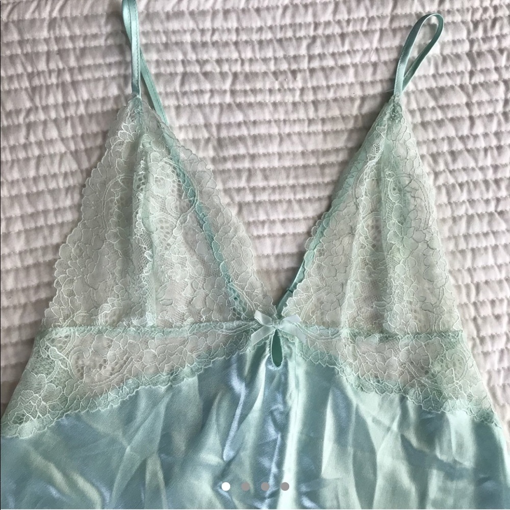 Vintage lace satin babydoll